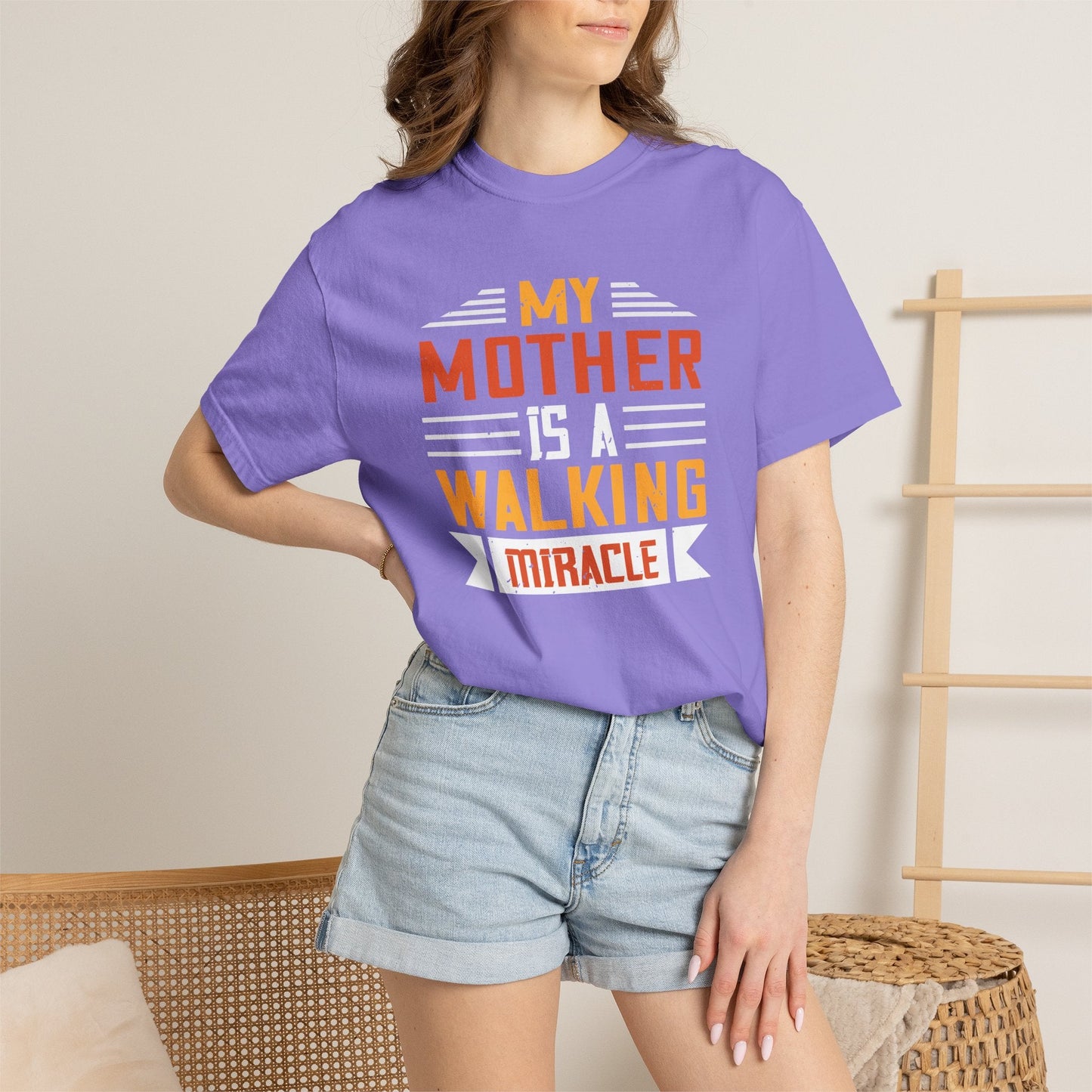 Mom T-shirt Mother Day Mama Tee Unisex Comfort Colors Garment-Dyed Cotton h87