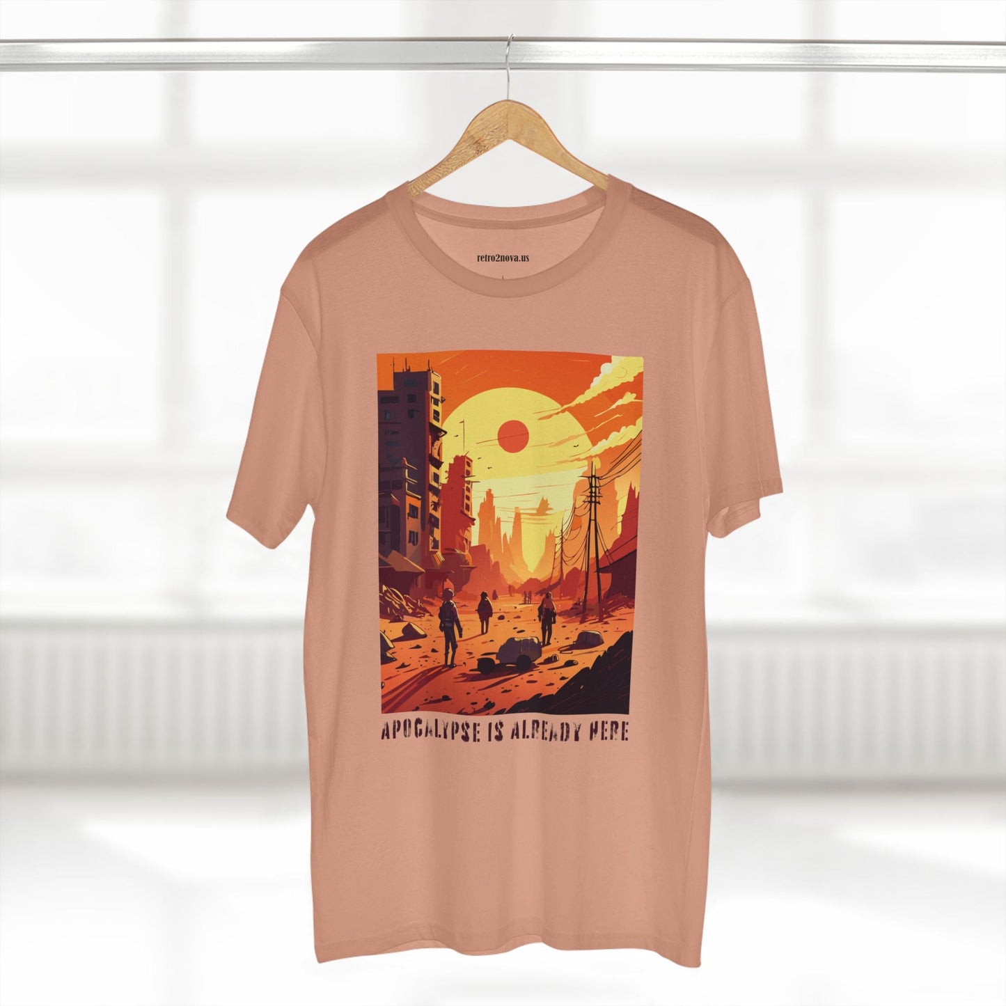 Cataclysm Doomsday Unisex Premium Cotton Tee With Original Art Design From Retro2Nova Collection