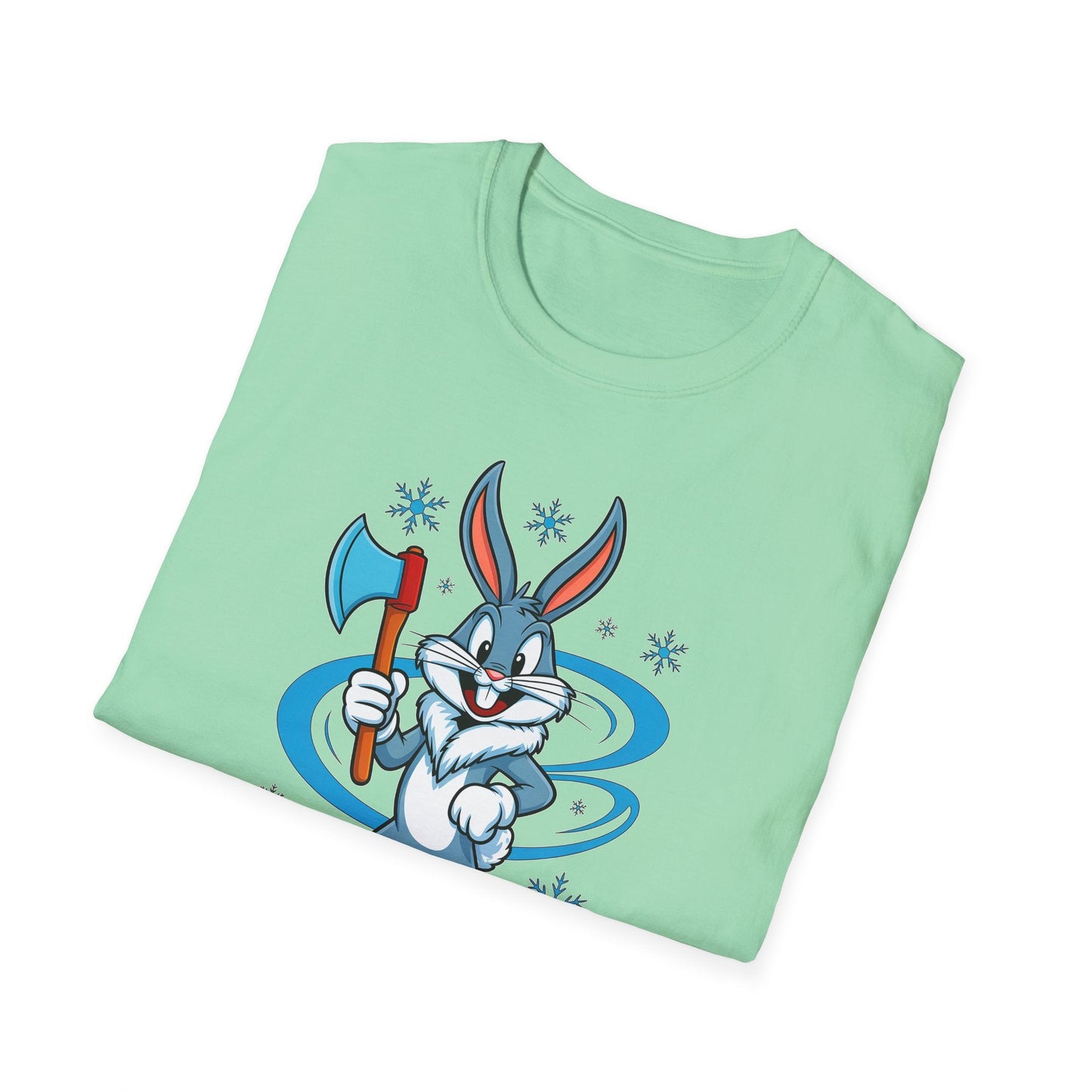 Cartoon Bunny Graphic Unisex Cotton Animal Animation Artwork Design Tee 26