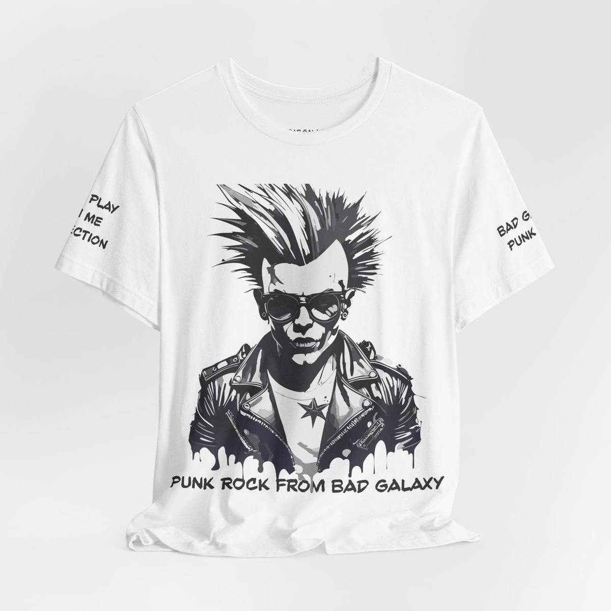 Punk Rock Graphic Unisex Cotton Bella+Canvas Tee with Art Design b36