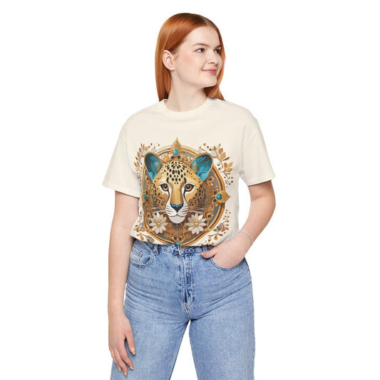 Medallion Graphic Unisex 100 Cotton Vintage Animal Medal Artwork Tee 57