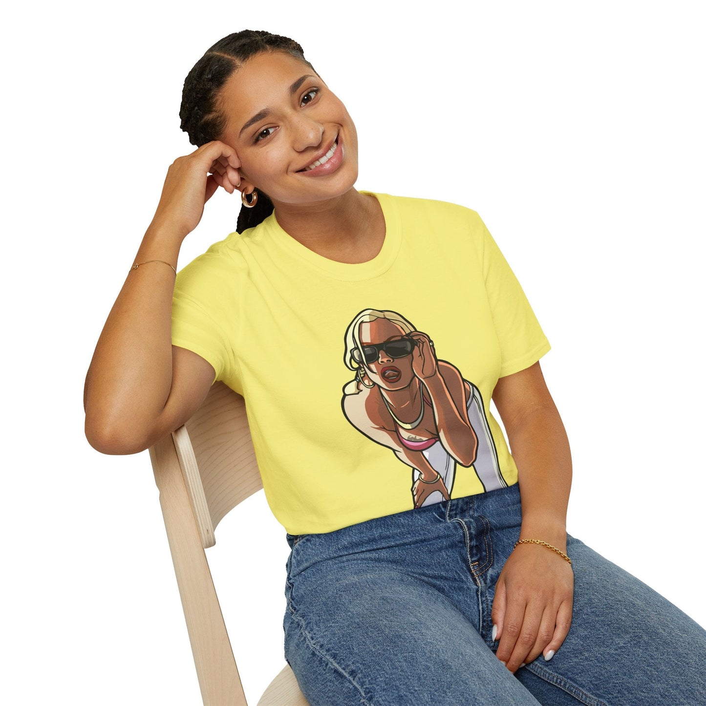 Cartoon Animation T Shirt Funny Tee Unisex Gildan Softstyle 64000 100 Percent Ring Spun Cotton