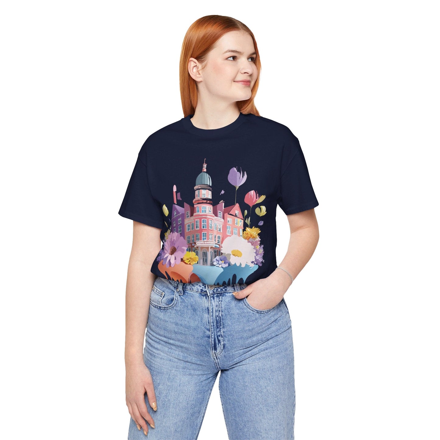 Amsterdam Tourist Shirt Unisex Graphic Tee With Vintage Adelpha Artwork For Everyday Wear