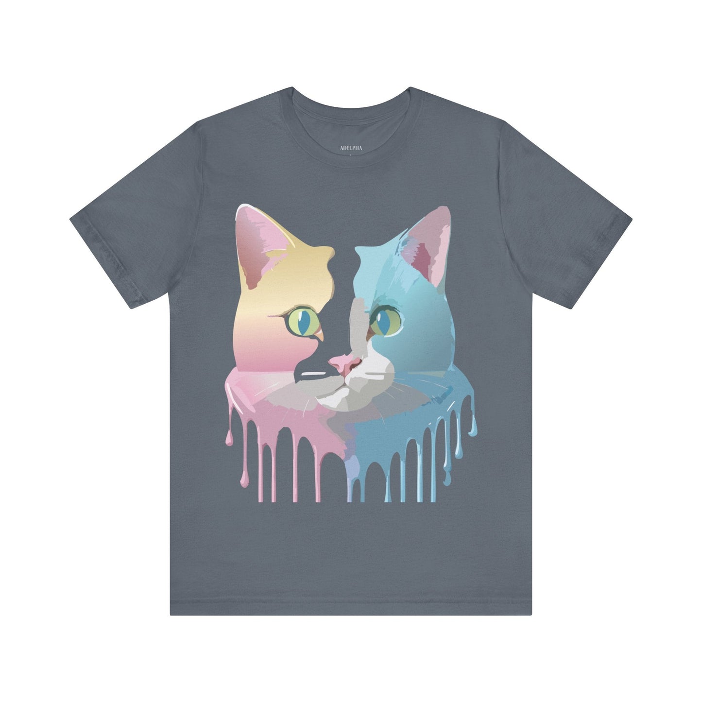 Cat Graphic Tee Unisex Vintage Inspired Shirt By Adelpha Limited Edition