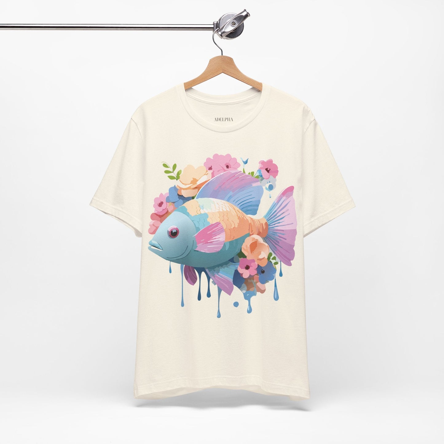 Fish Graphic Unisex 100 Cotton Vintage Artwork Tee 1