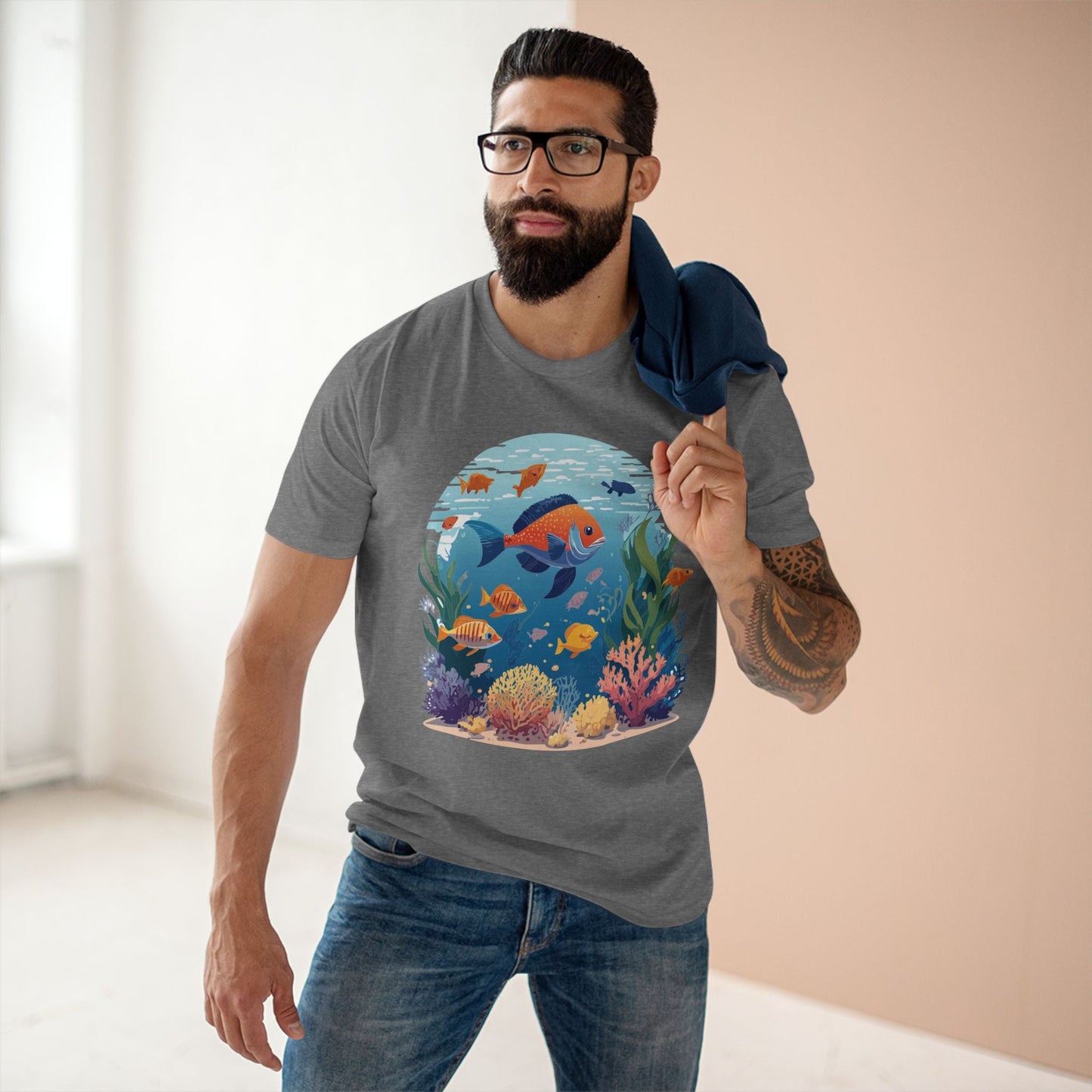 Ocean Shirt Ocean Pacific OP16 Unisex Premium Cotton Tee With Original Art Design