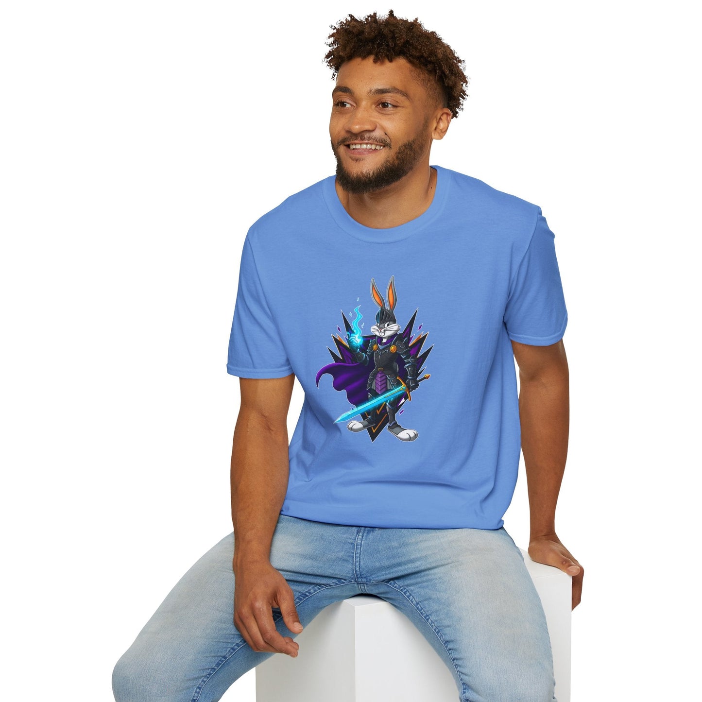Bugs Bunny Shirt Unisex Gildan Softstyle Tee 100 Percent Cotton Cartoon Graphic Design