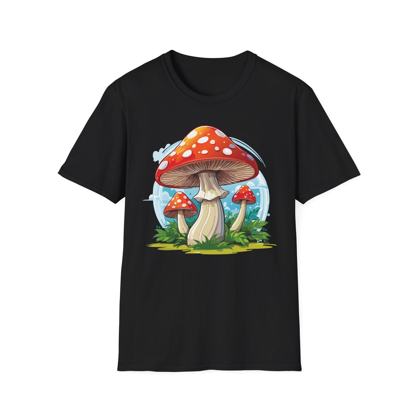 Mashroom Tee Shirt Unisex Funny Mashroom Design 100 Percent Cotton Softstyle Tee