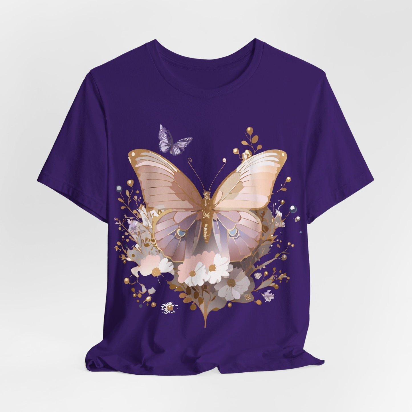 Butterfly Graphic Tee From Adelpha Unisex Short Sleeve Vintage Artwork