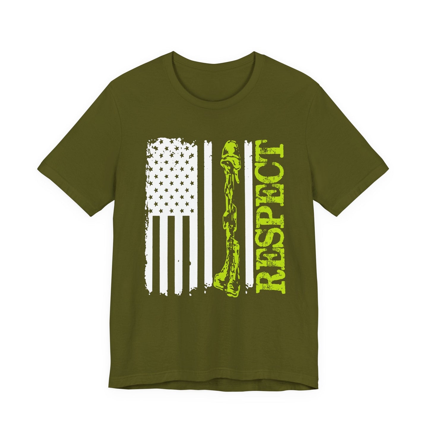 Army Veteran Patriotic Graphic Design Unisex Cotton T-Shirt v57