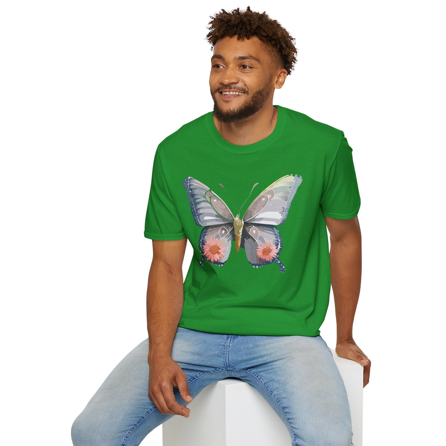 Butterfly Shirt Unisex T Shirt 100 Percent Ring Spun Cotton Softstyle Tee Monarch