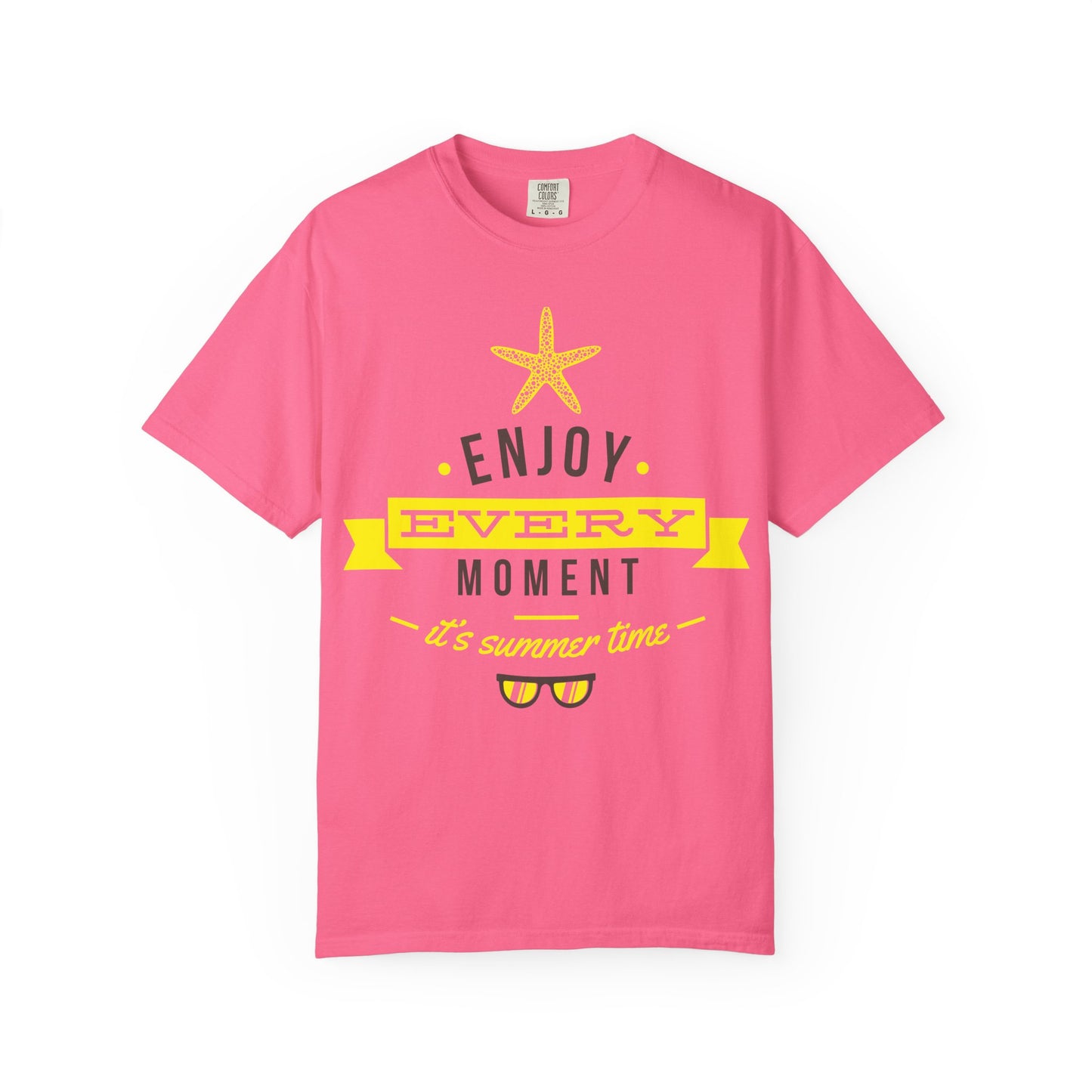 Unisex Garment Dyed T Shirt Relaxed Fit Comfort Colors 1717 100 Percent Ring Spun US Cotton