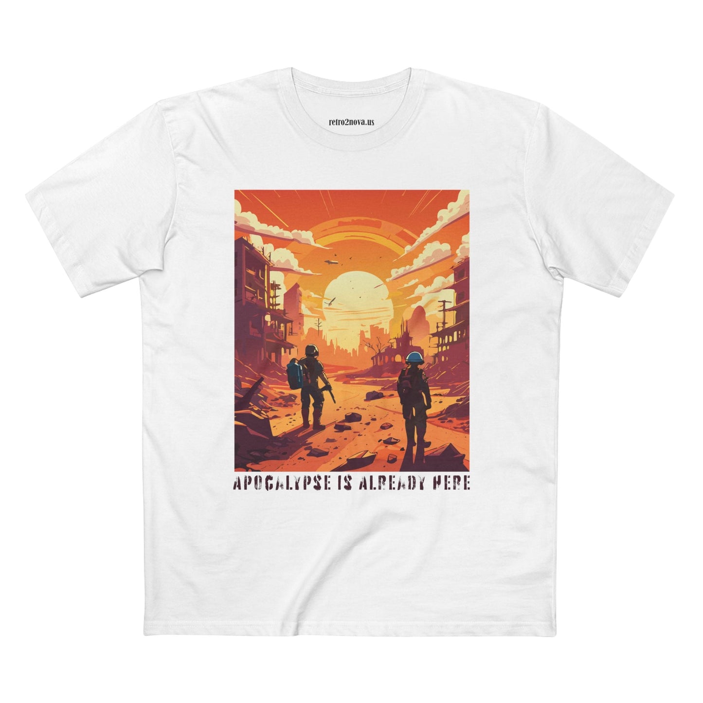 Cataclysm Doomsday Shirt Unisex Premium Cotton Tee With Original Art Design By Retro2Nova