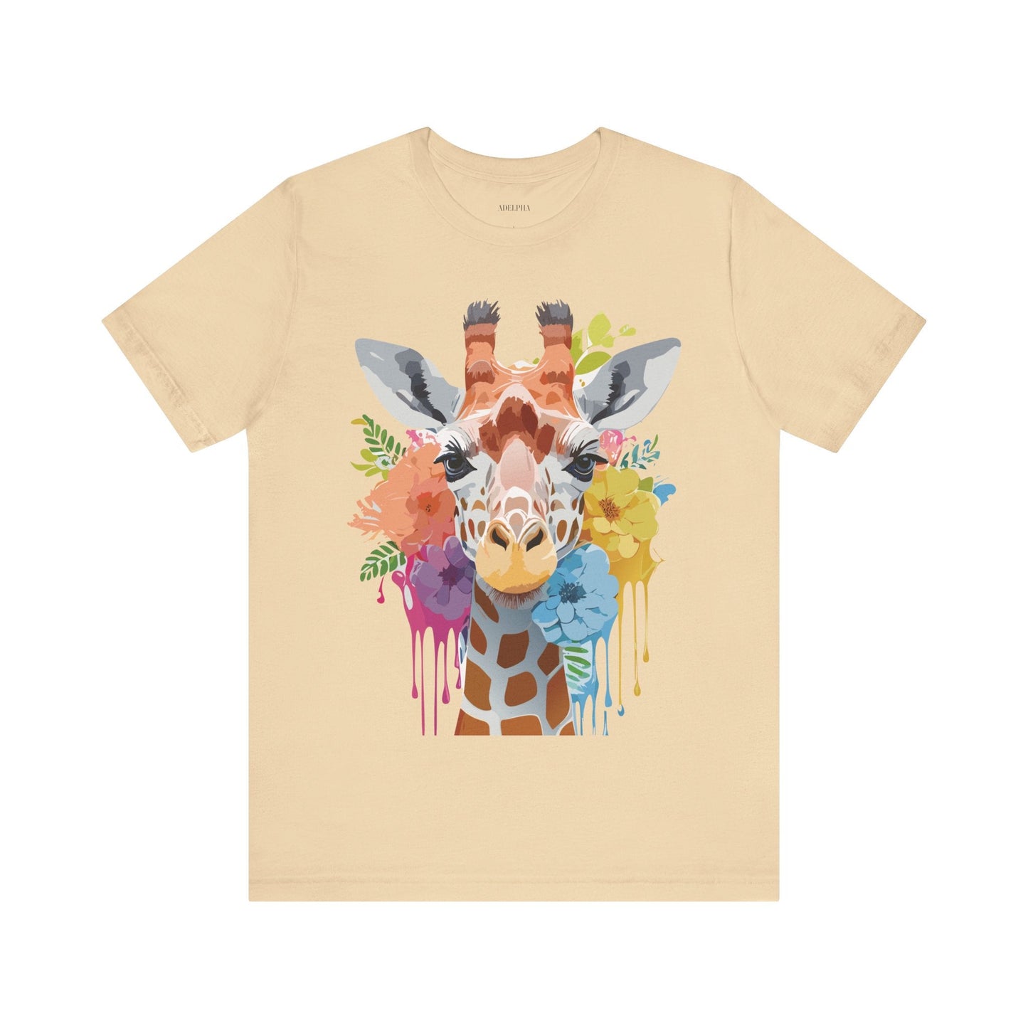 Giraffe Graphic Tee Unisex Jersey Short Sleeve Adelpha Vintage Inspired Artwork Design