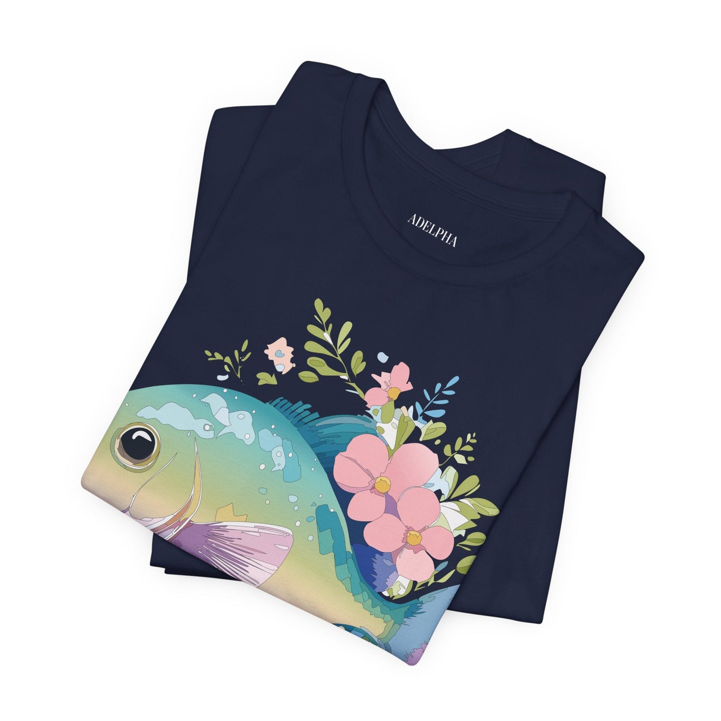 Fish Graphic Unisex 100 Cotton Vintage Artwork Tee 1