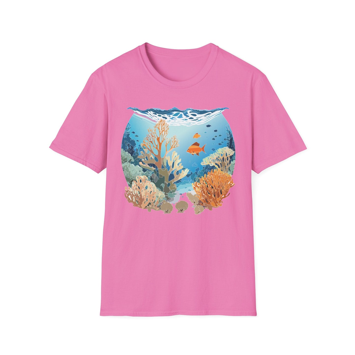 Ocean Tee Shirt Unisex Gildan Softstyle Cotton Tee Shirt 64000 Lightweight Breathable Comfort