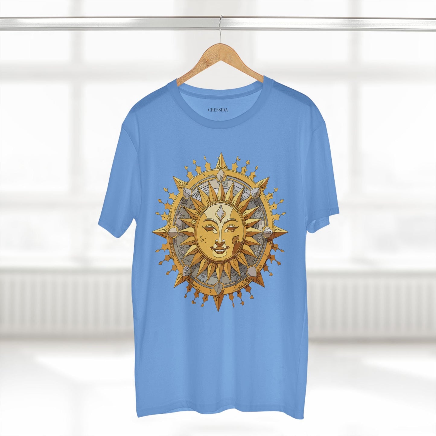 Gold Sun Graphic Unisex 100 Cotton T-Shirt with Golden Art Design 15