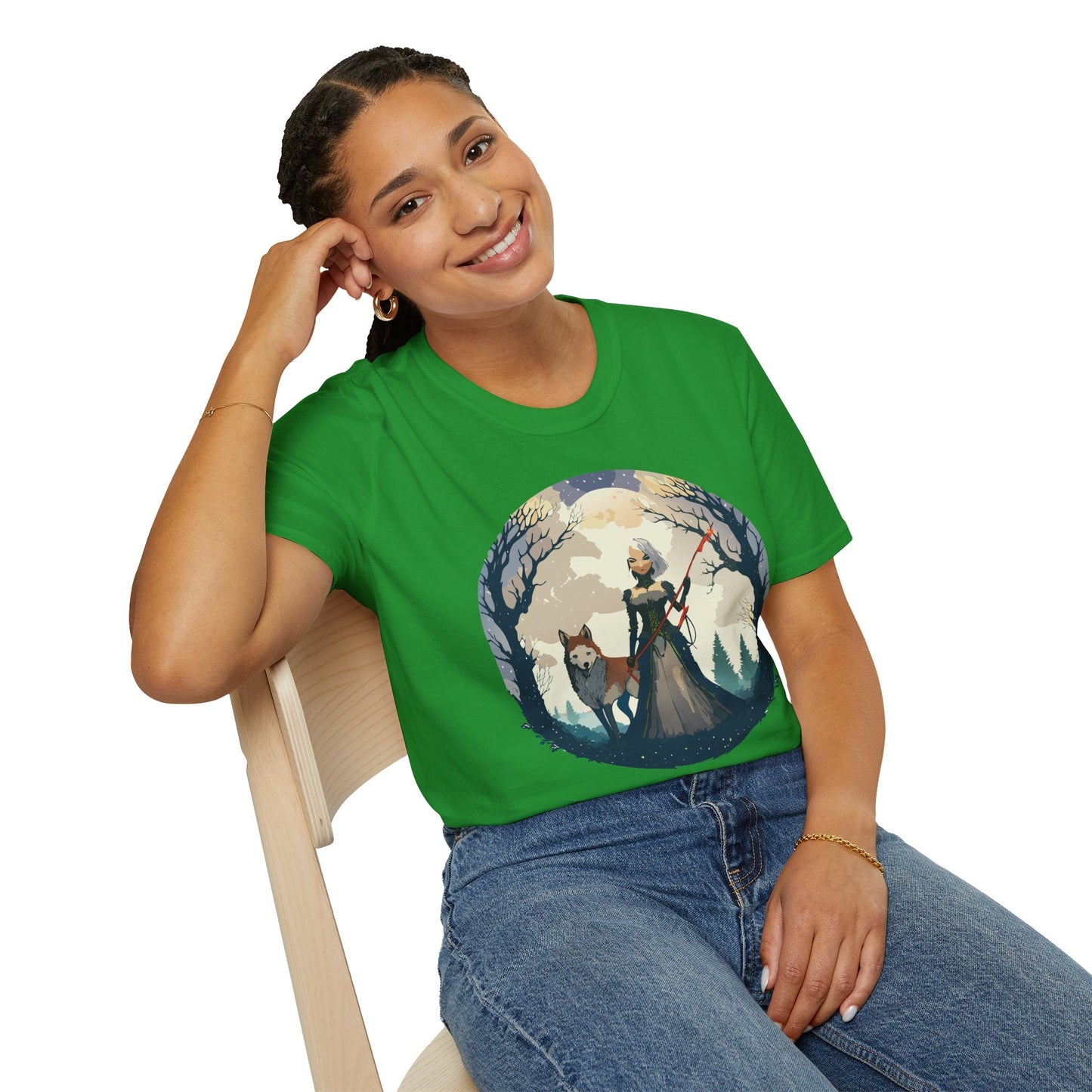 Womens Graphic T Shirts Ladies Art Design Tee Unisex Softstyle Cotton Tee Everyday Comfort