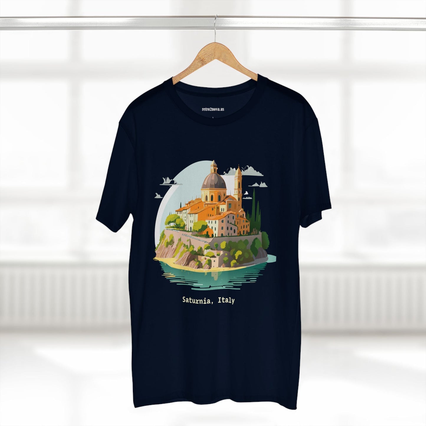 Italy Travel Shirt Unisex Cotton Tee With Original Art Design Retro2Nova Edition