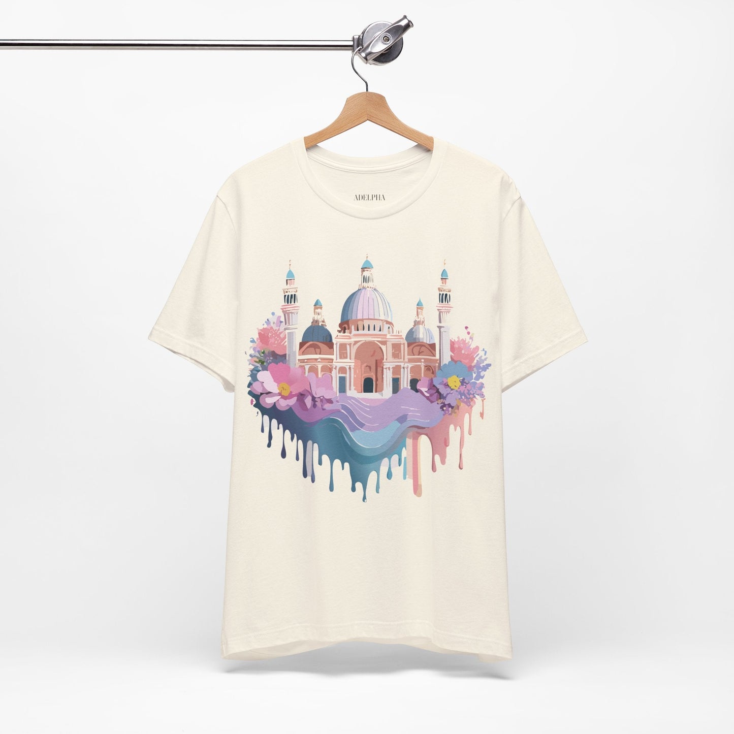 Venice Tourist Graphic Tee Unisex Jersey Short Sleeve Art By Vintage Style