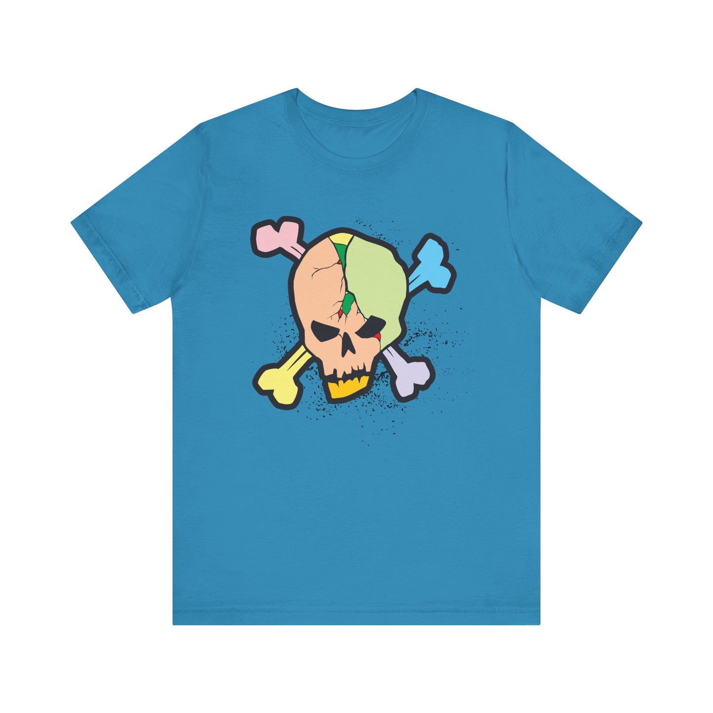 Multi Skull Graphic Design Tee, Skull Shirt, Vintage Tees, Art Design T-Shirt, Vintage Graphic Tee, Art Shirts with Skulls