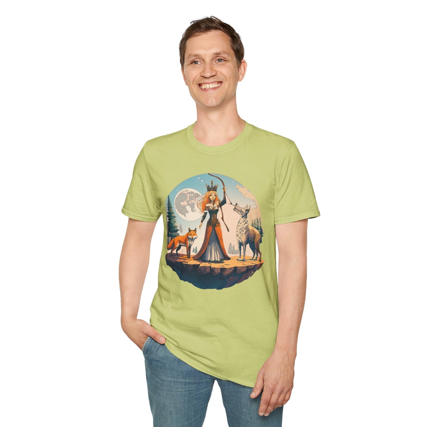 Womens Graphic T Shirts Art Design Shirt Softstyle Gildan 64000 Unisex Tee Ring Spun Cotton