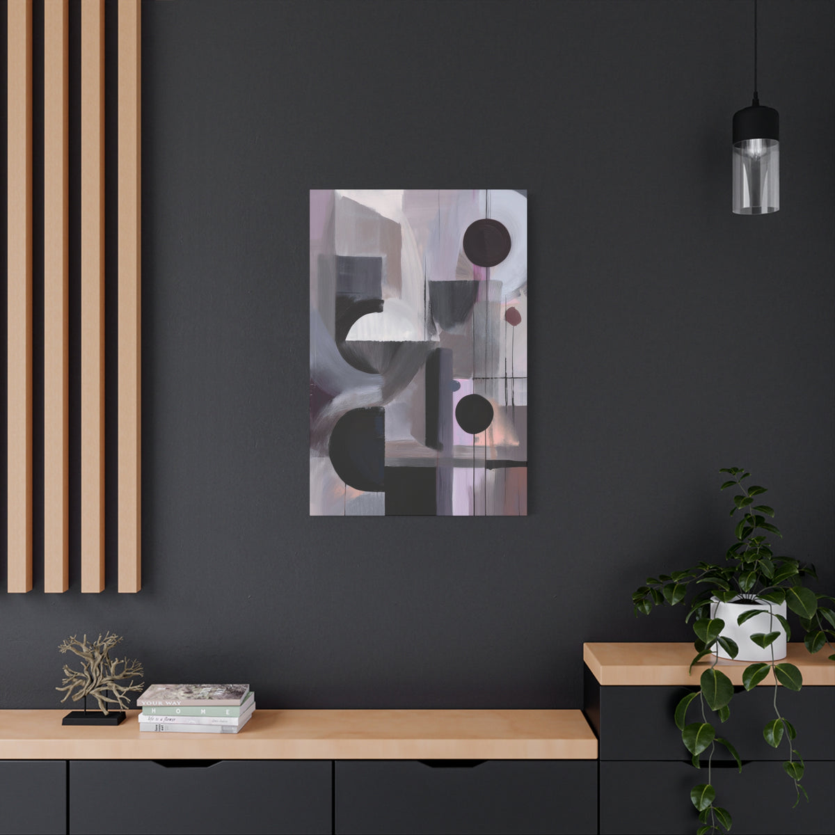 Abstract Geometric Painting Print Canvas 20x24,20x30,24x30 24x32,24x36,30x40 32x48,36x48,40x60 Pine-Wood Inner Frame ABS-46