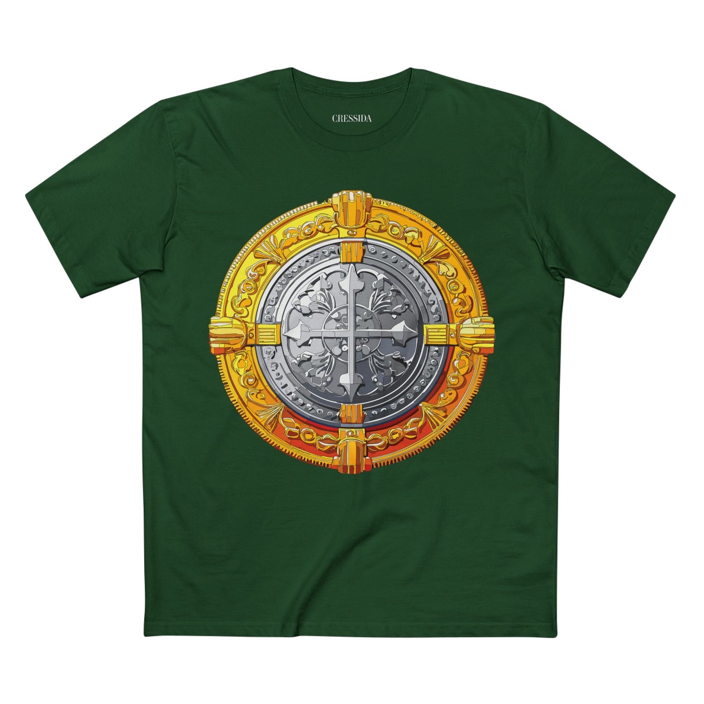 Antique Gold Coin Graphic Design T-Shirt Unisex 100 Cotton With Golden Print Artwork Tee 14
