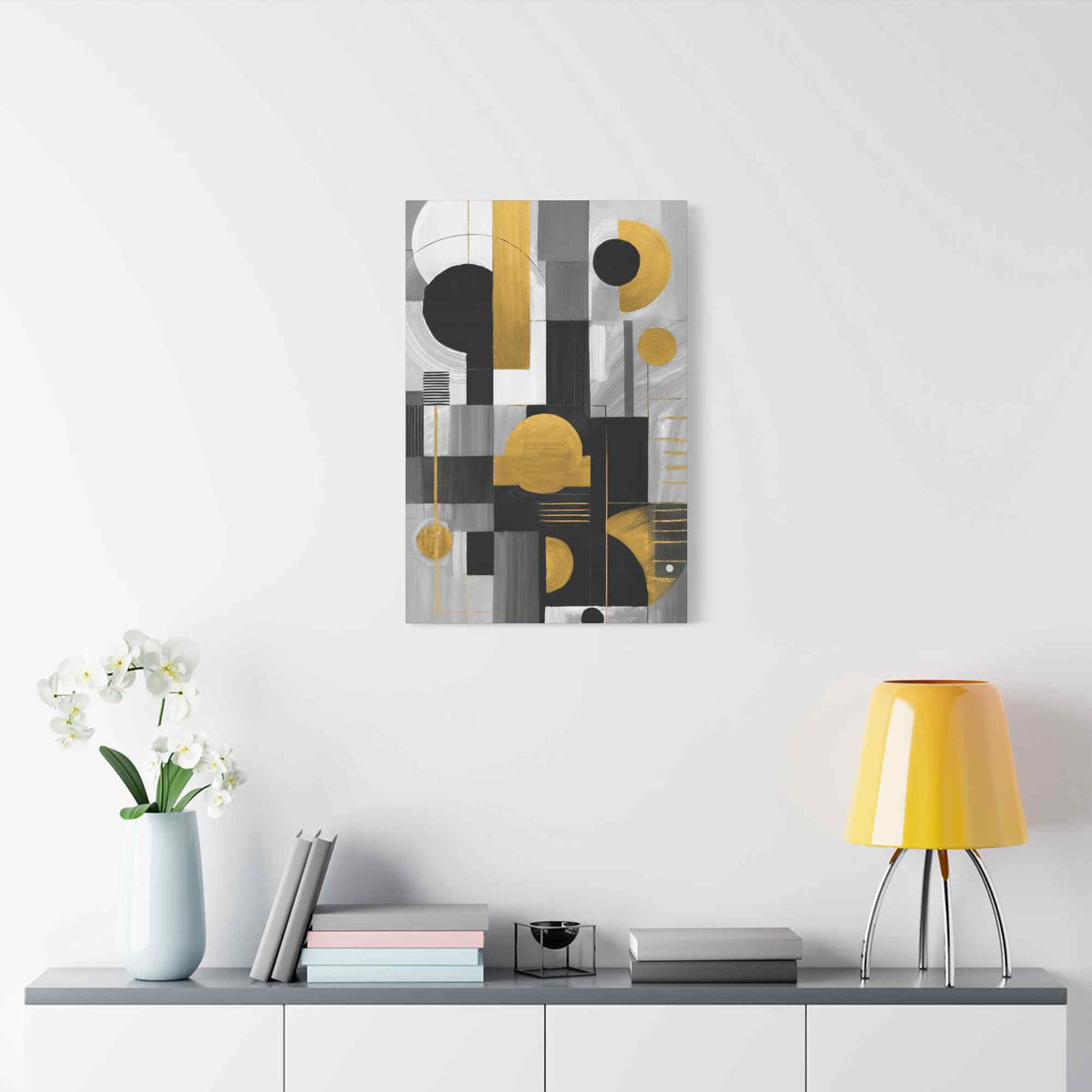Black Abstract Painting Print Canvas 20x24,20x30,24x30, 24x32,24x36,30x40, 32x48,36x48,40x60 Pine-Wood Inner Frame ABS-19