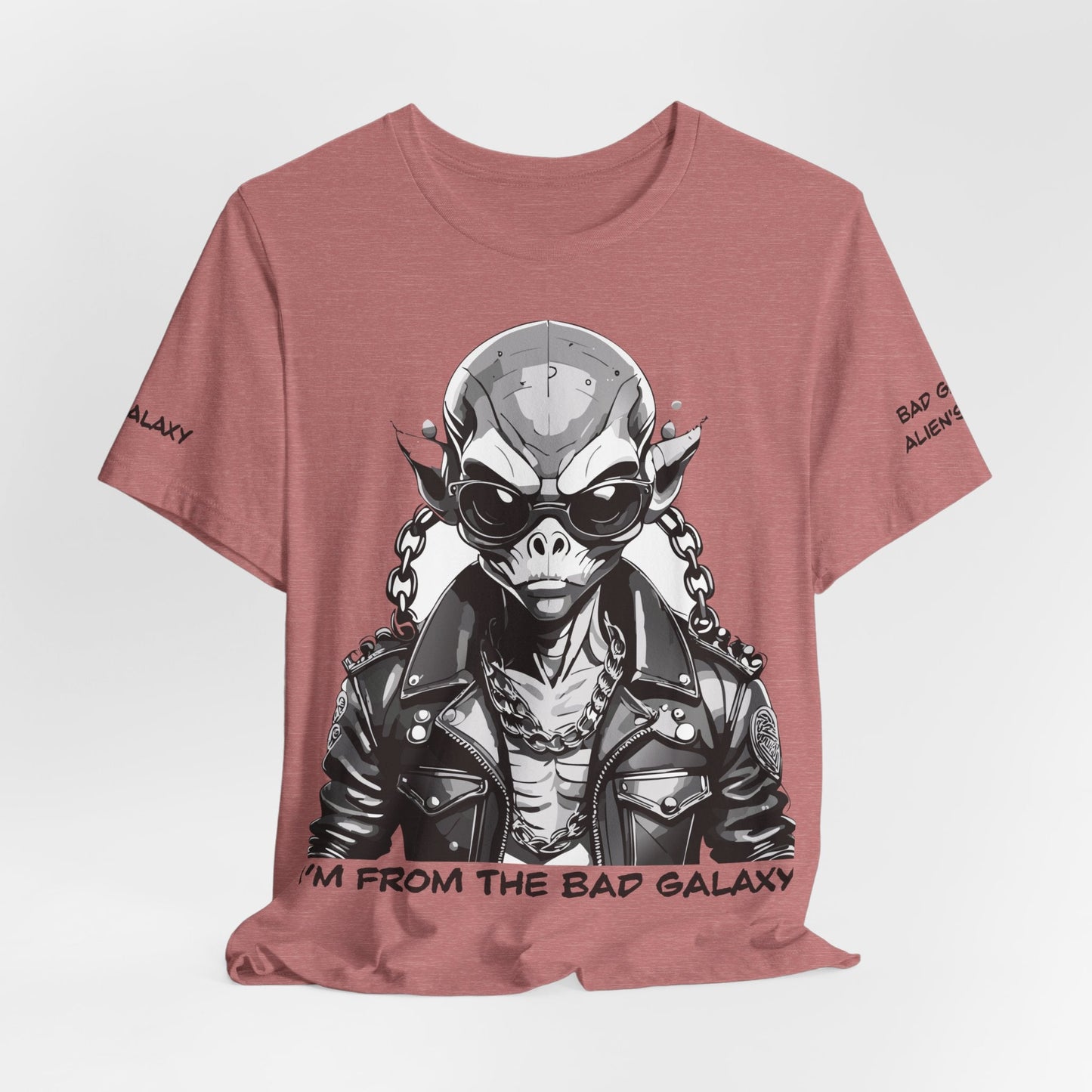 Tee Shirt With Alien From Bad Galaxy Made To Order 100 Percent Cotton Eco Friendly Inks USA