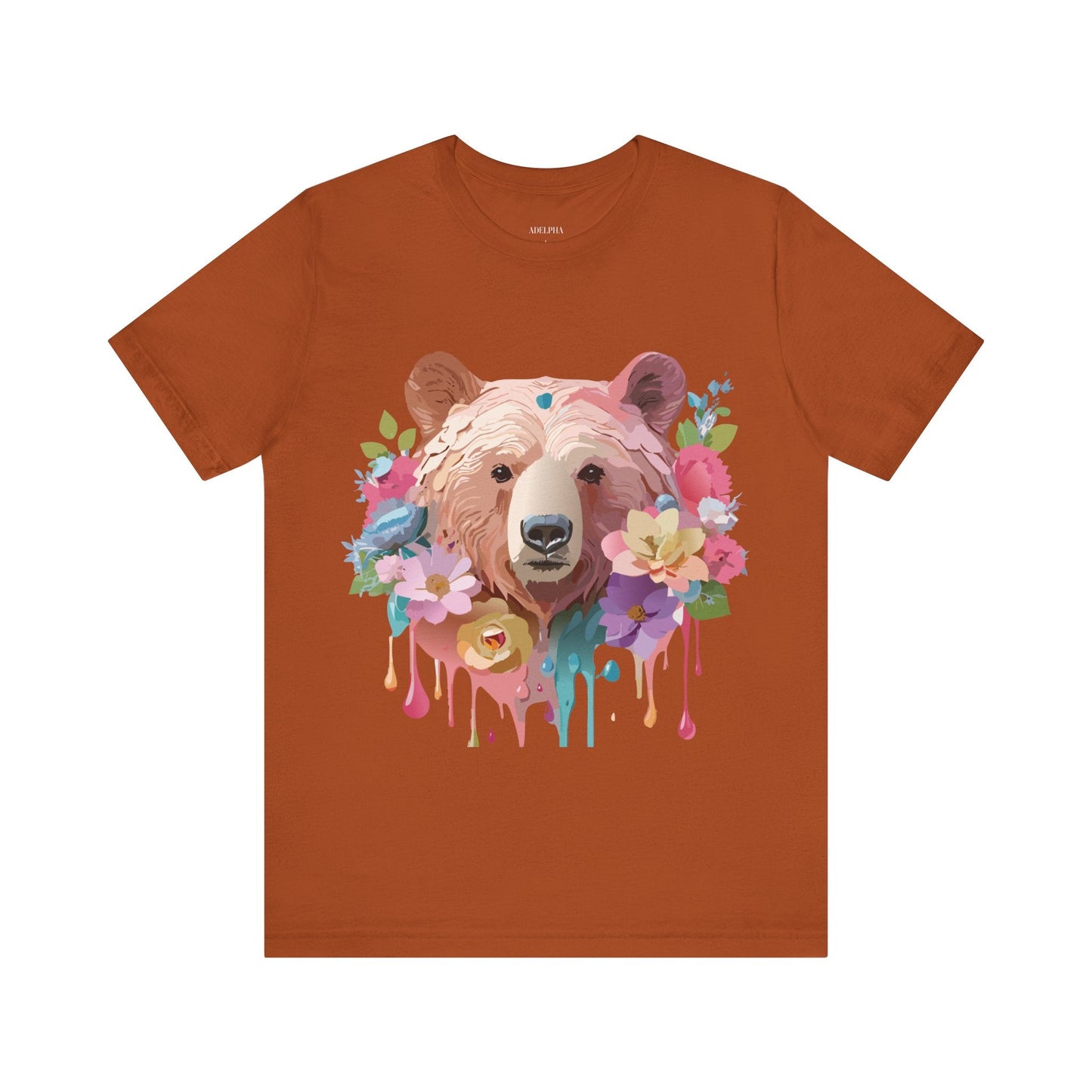 Bear Graphic T Shirt Unisex Adelpha Vintage Art Design Tee Edition