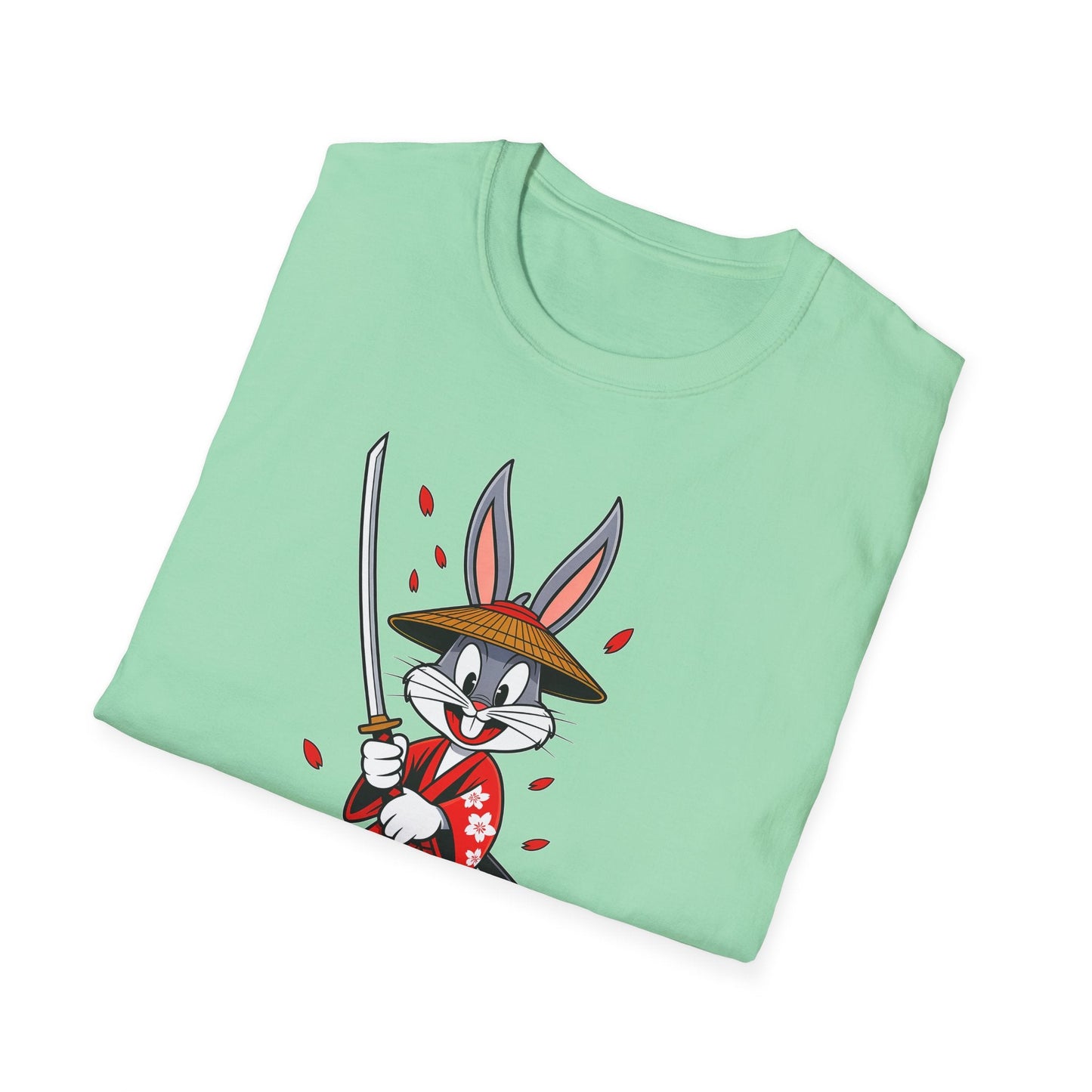 Cartoon Bunny Graphic Unisex Cotton Animal Animation Artwork Design Tee 33