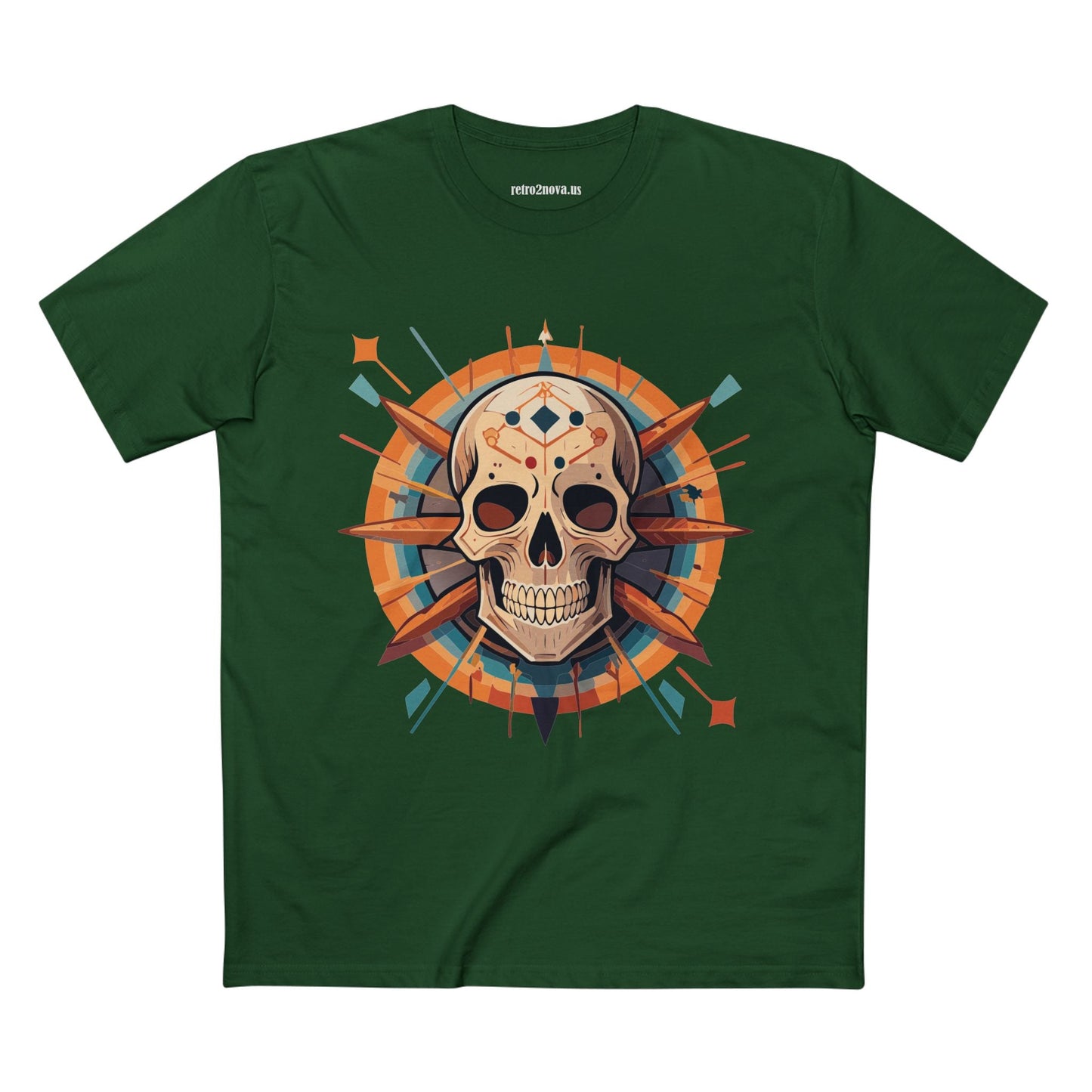 Skull And Skeleton Shirt SS20 Unisex Premium Cotton Tee With Original Art Design Retro2Nova