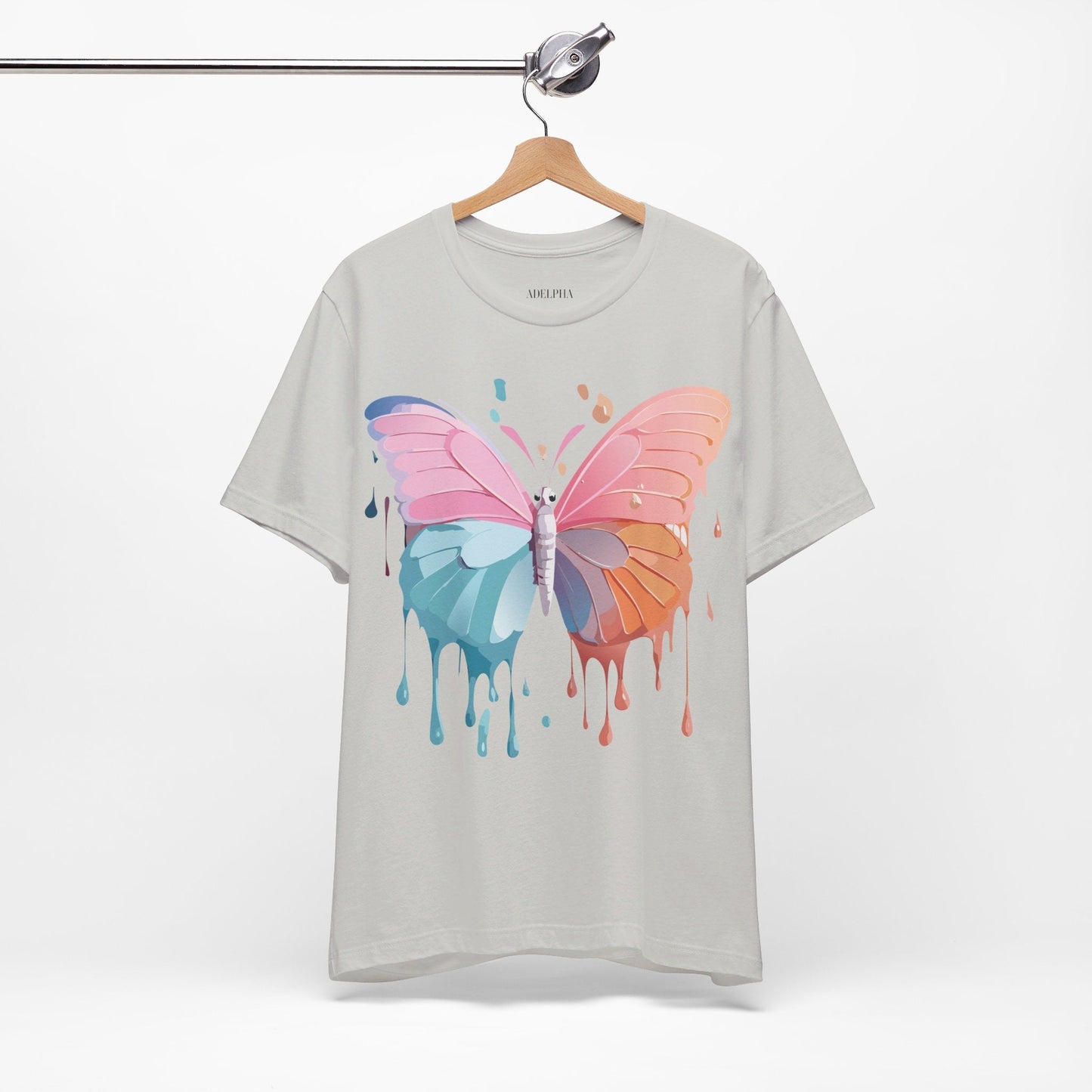 Butterfly Graphic Unisex 100 Cotton Lightweight Vintage Design Jersey Tee 93