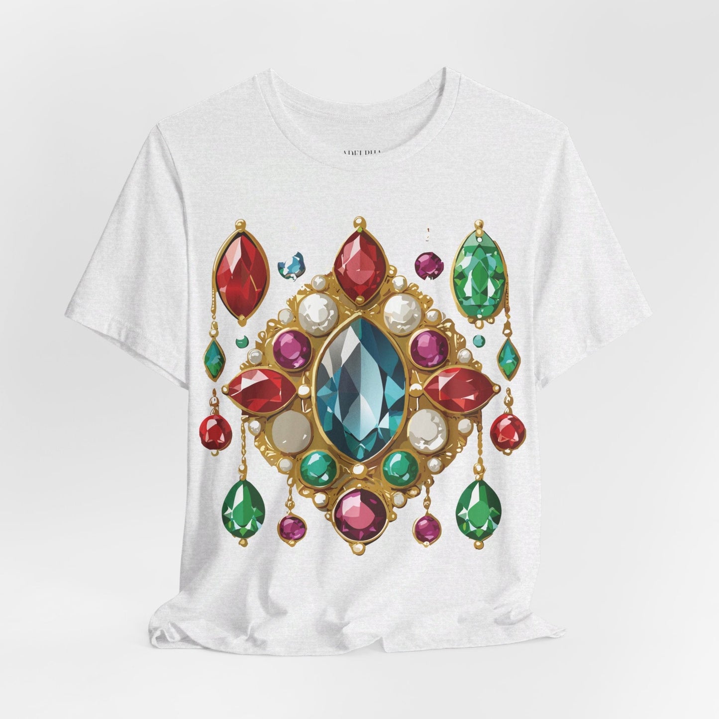 Jewelry Graphic Unisex 100 Cotton Vintage Treasure Art T-Shirt 44