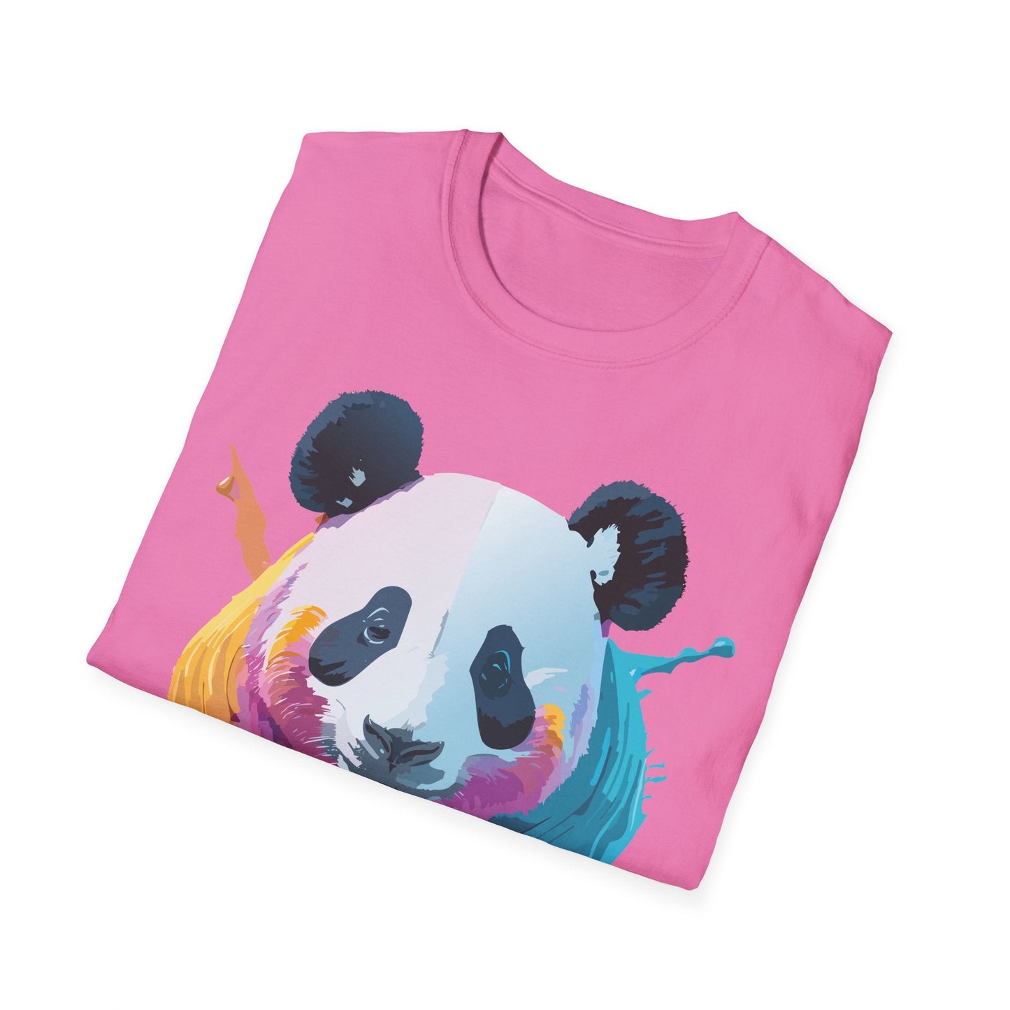 Panda Shirt Unisex T Shirt Softstyle Gildan 64000 100 Percent Ring Spun Cotton Animal Tee