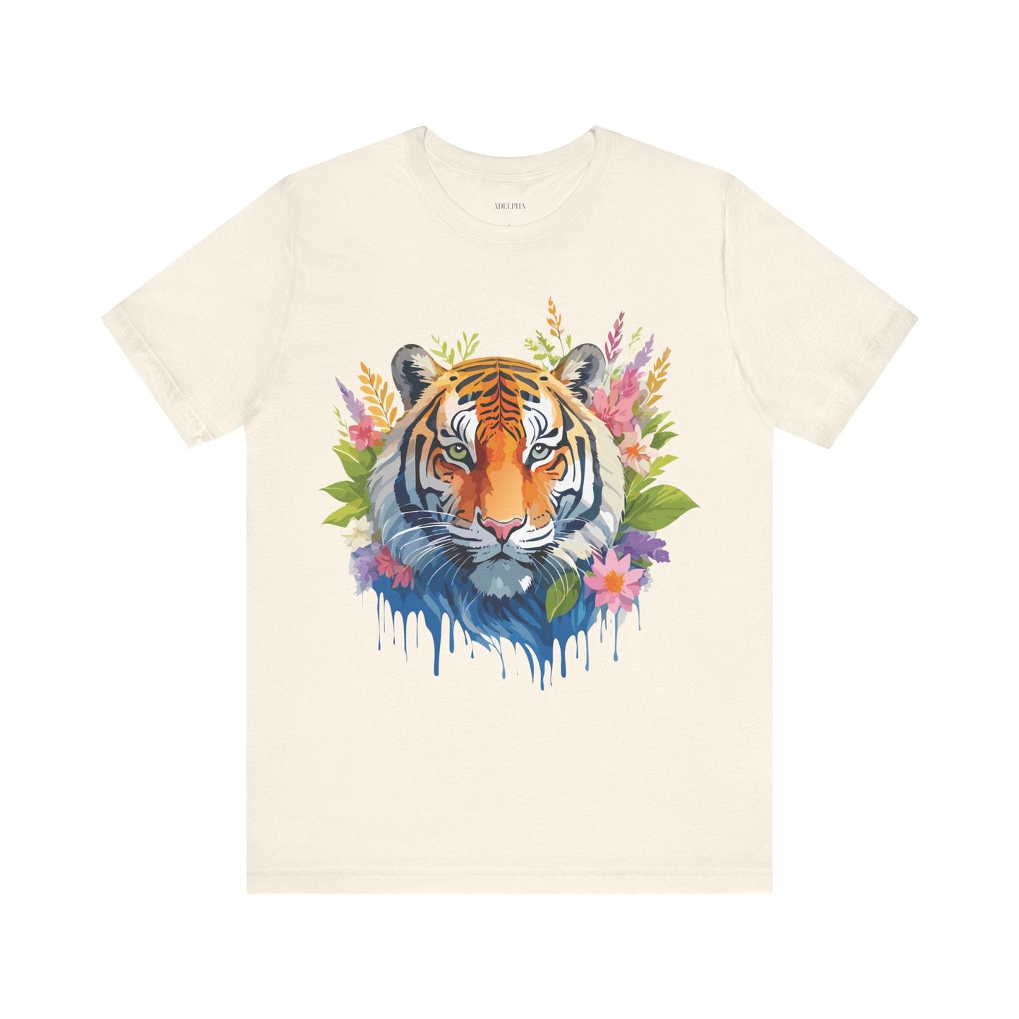 Tiger Graphic Tee Unisex Vintage Style Shirt With Original Adelpha Artwork Premium Quality