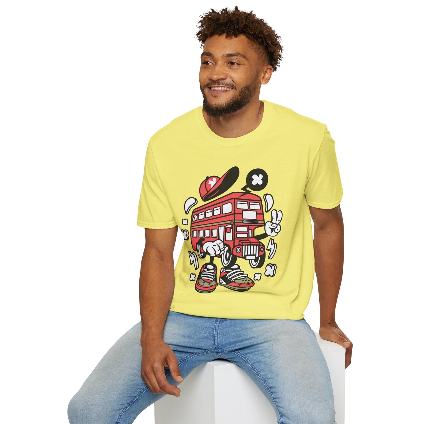 Cartoon Animation T Shirt Funny Tee Unisex Gildan Softstyle 64000 100 Percent Ring Spun Cotton