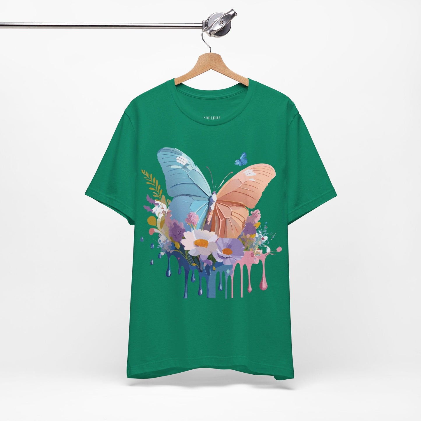 Butterfly Graphic Tee Adelpha Unisex Short Sleeve Art Design