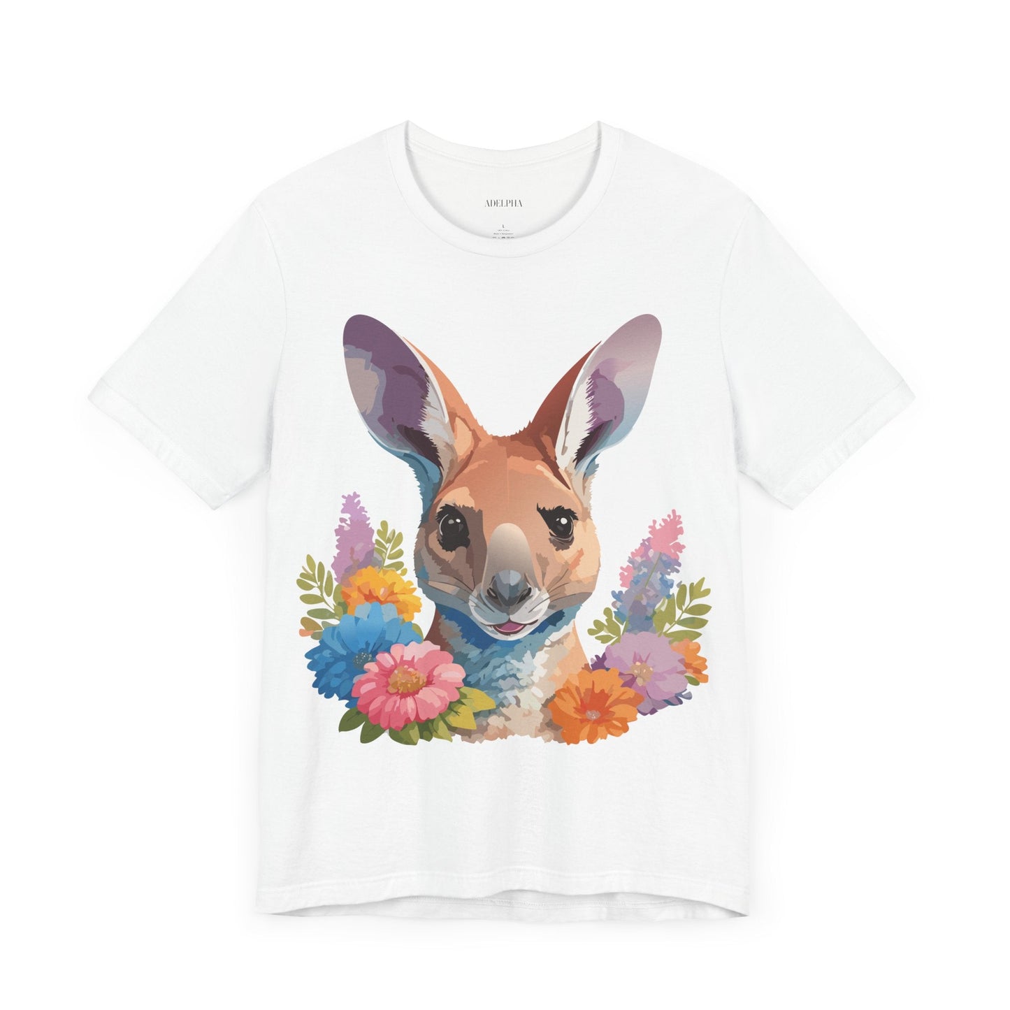 Kangaroo Graphic Unisex 100 Cotton Vintage Animal Artwork Tee 4