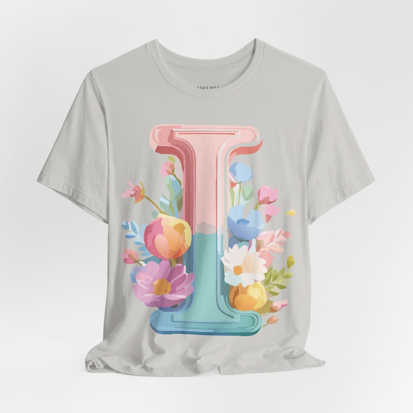 Letter I Shirt Unisex Graphic Tee Adelpha Premium Soft Cotton Vintage Inspired Artwork