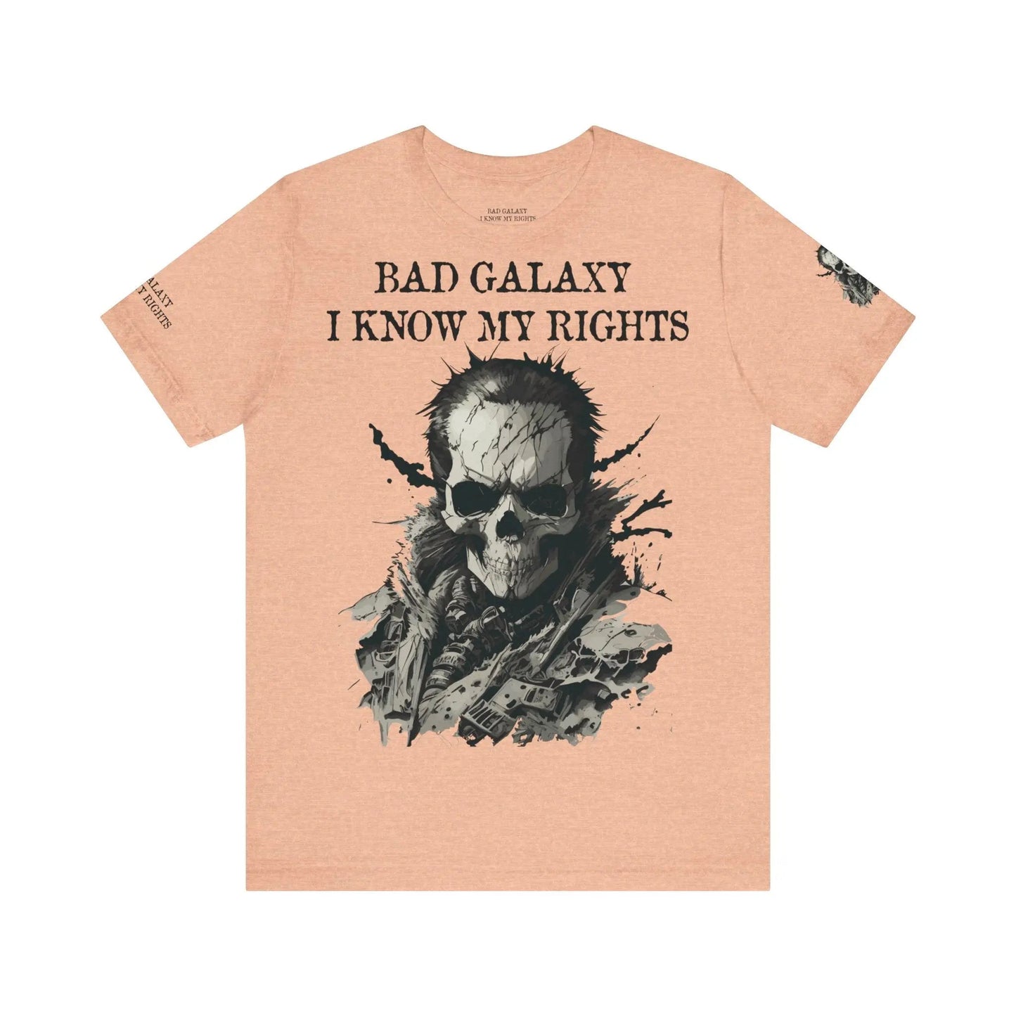 Skull T Shirt From Bad Galaxy Made To Order Cotton Tee With Eco Friendly Inks USA