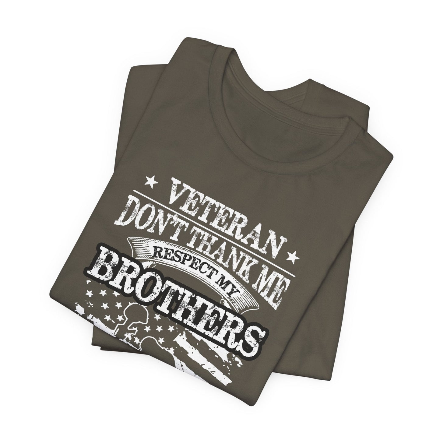 Army Veteran Patriotic Graphic Design Unisex Cotton T-Shirt v60