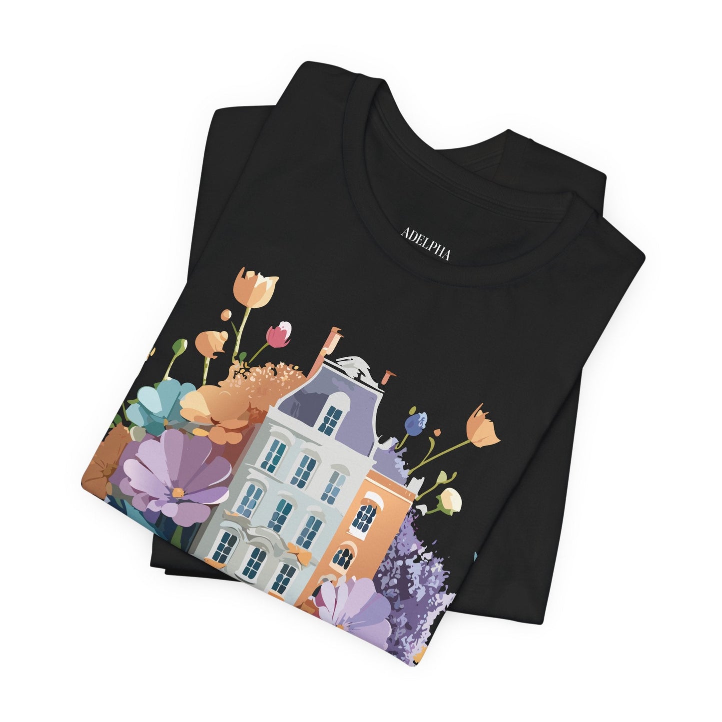 Adelpha Vintage Amsterdam Graphic Tee For Everyday Casual Wear Unisex Short Sleeve Shirt