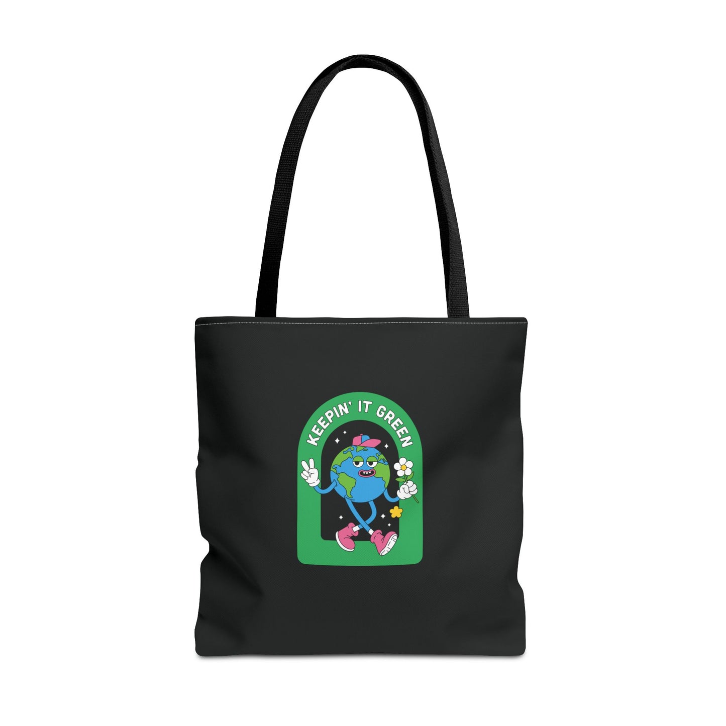 ECO BLACK COLOR CANVAS BAG HIGH-QUALITY 100% SPUN POLYESTER 3 SIZES BAG-E6