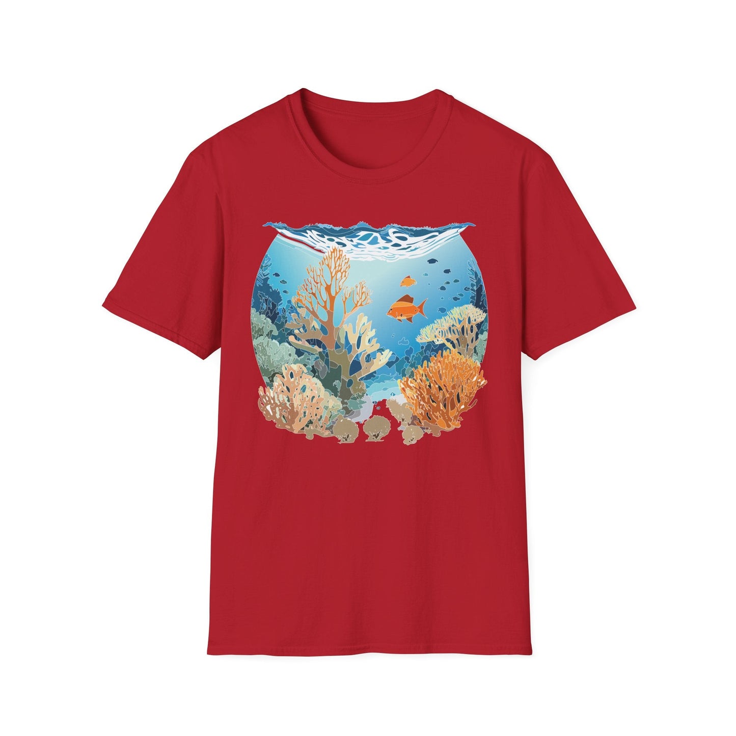 Ocean Tee Shirt Unisex Gildan Softstyle Cotton Tee Shirt 64000 Lightweight Breathable Comfort