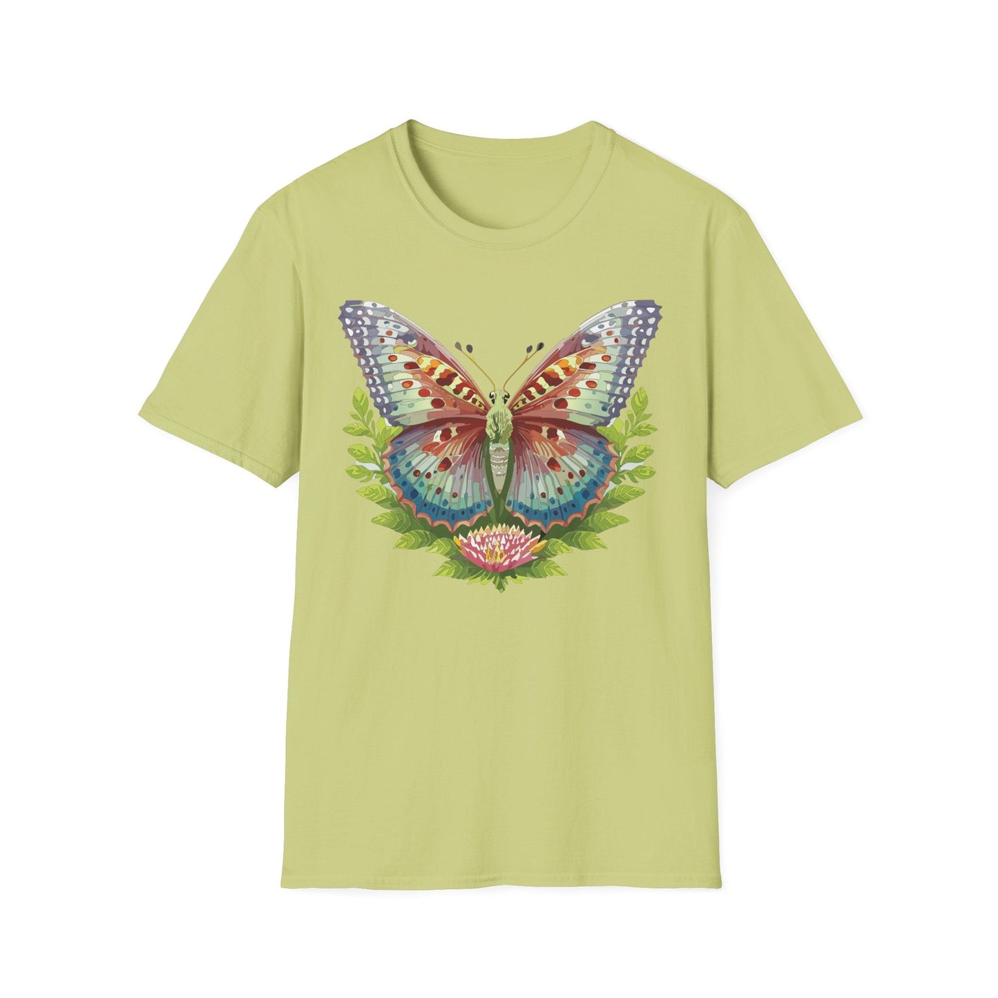 Butterfly Shirt Unisex T Shirt Gildan Softstyle 64000 Breathable Ring Spun Cotton Monarch Tee