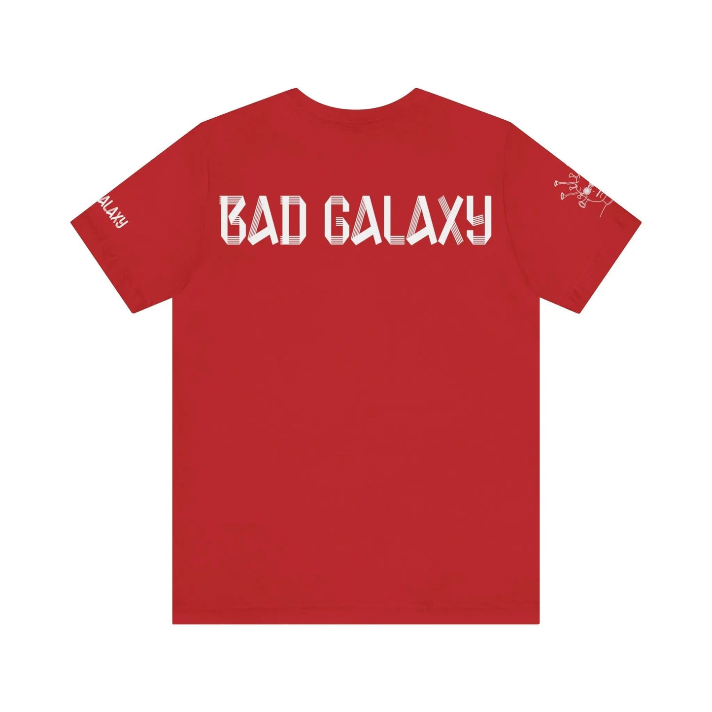 Tee Shirt With Alien From Bad Galaxy 100 Percent Cotton Eco Friendly Inks Made In USA