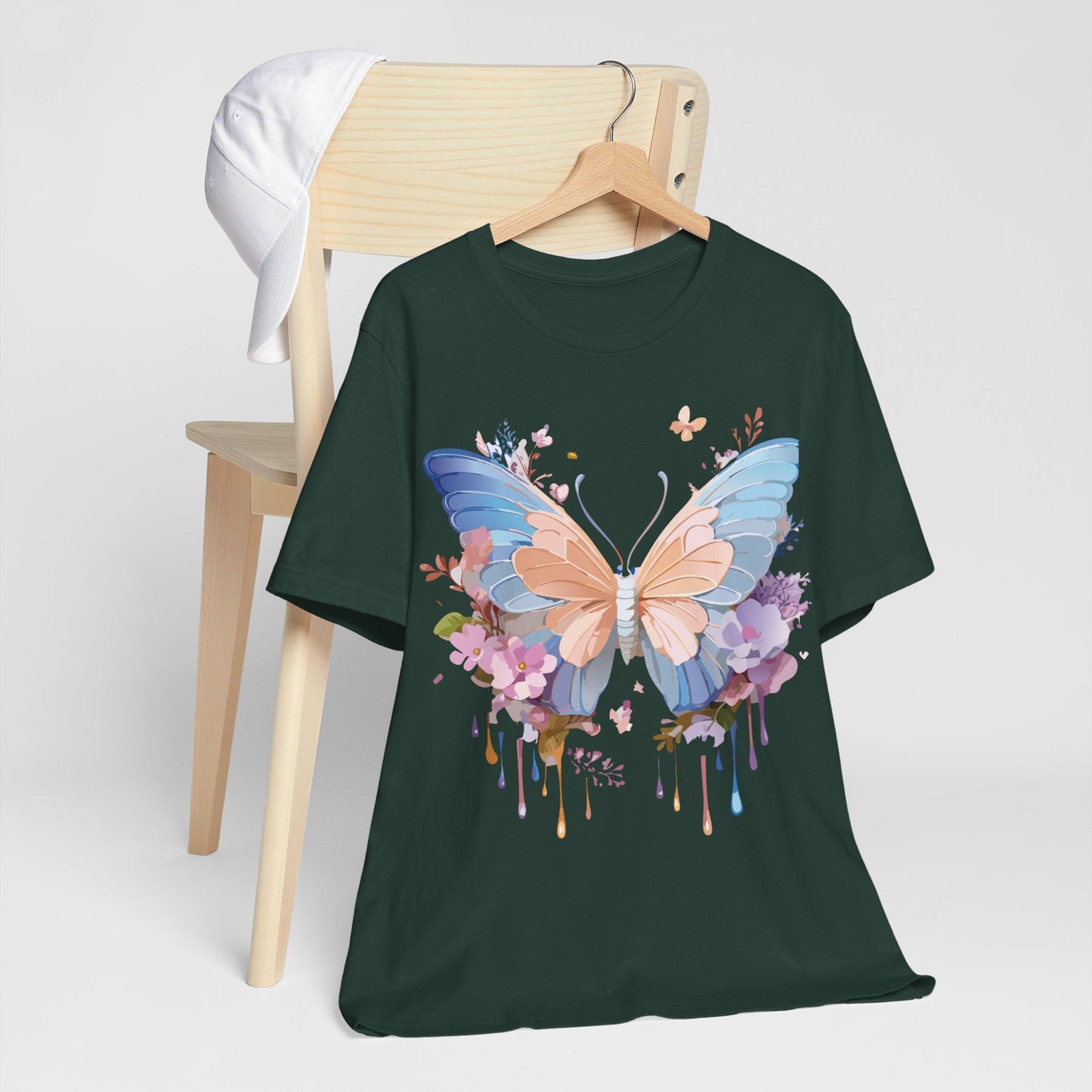 Butterfly Graphic Tee By Adelpha Unisex Short Sleeve Shirt Art Design