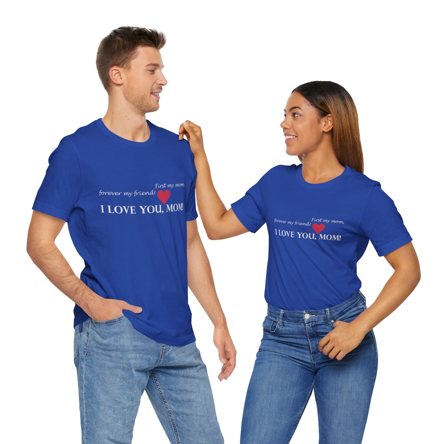 T-shirt unisexe en coton avec signature de maman